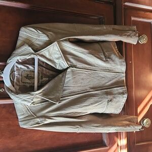 My Tribe leather jacket. Size small. Good in color